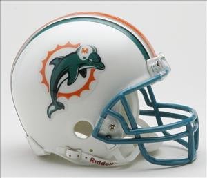 Riddell Miami Dolphins NFL Replica Mini Helmet w/Z2B Mask
