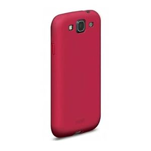 Coque silicone Soft Grip rouge _ Samsung Galaxy S3