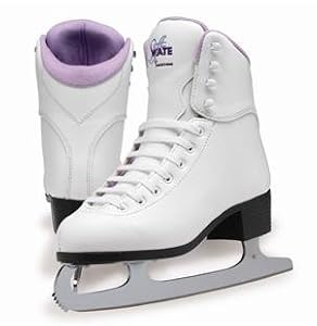 SoftSkate by Jackson GS180 Womens Ice Skates, Recreational Figure Skating (Purple Lining, 10)