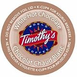 Timothy's World Coffee White Hot Chocolate K-Cups for Keurig Brewers, 22 ct with 2 Organic Green Tea Bags