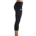 Zaggora New Hotpants Slimming Neoprene Weight Loss Fold Over Capri, Women's, Black