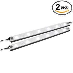 GEOBulb Under Cabinet Light Bar, Cool White, 2 Pack