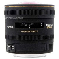 Sigma 4.5mm f/2.8 EX DC HSM Circular Fisheye Auto Focus Lens for Nikon AF-D Digital Cameras - Gray Market