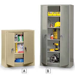 EDSAL All-Welded Storage Cabinets - Gray