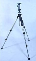 DMKFoto Tripod with 2 Heads: Grip Action Ball Head and 3-Way P/T Head