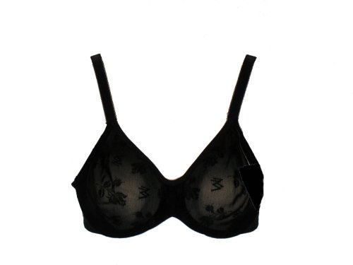 Wacoal Black Mesh Underwire Soft Bra 32B
