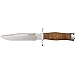Blackjack Knives SLCOM Classic Model 7 Fixed Blade Knife with Stacked Leather Commando Handles