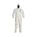 Dupont SL122BWH2X001200 SL Coverall with Hood, Storm Flap with Adhesive Closure, Bound Seam, 2X, White (Pack of 12)