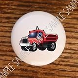 TRANSPORTATION KIDS RED WORK TRUCK DRAWER PULLS KNOBS
