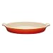 Le Creuset Heritage Stoneware 1-7/10-Quart Oval Au Gratin Dish, Flame