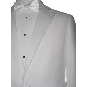Buy Giorgio Fiorelli Mens 2 Button Tuxedo Suit Solid Snow White Super 150's Premium Quality Textile... by Giorgio Fiorelli
