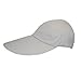 CTM Cotton Long 5 Inch Bill Visor Baseball Cap