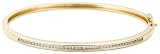 10k White or Yellow Gold Diamond Channel Set Bangle