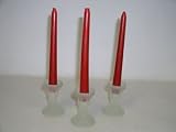 Set of 12 red 20cm candles