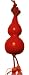 Chinese Cinnabar Lacquerware Calabash Pendant Charm - Amulet