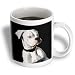 Dogs Boxer - White Boxer Uncropped Ears - Mugs