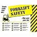 ACCUFORM PST754 Safety Poster, 24x18, Forklift Safety