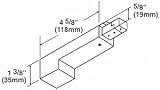 Con-Tech Lighting LA-8-B Power Feed Track Accessory