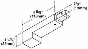 contech lighting-Con-Tech Lighting LA-8-B Power Feed Track Accessory Images