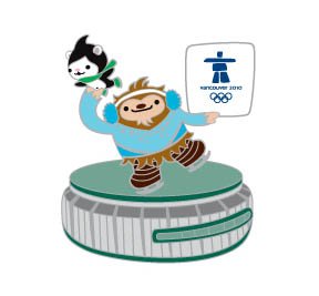 Vancouver 2010 Olympics Mascots Pacific Coliseum Official Vancouver 2010 Pin