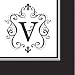 Monogram Cocktail Napkin - V