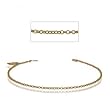 Keys & Lock Gold Ankle Bracelet 10 Inch Lobster Clasp