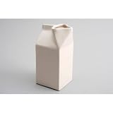 Large Ceramic Milk Carton Jug