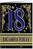 18th Birthday Party invite suitable for a boy's party Card