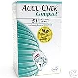 ACCU-CHEK COMPACT TEST STRIPS -51 TOTAL STIRPS