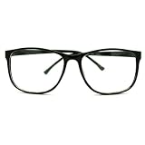 Nerdy Thin Plastic Frame Large Rectangular Optical Eye Glasses
