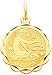 14K Gold Engraveable Libra Zodiac Disc Charm