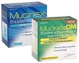 Mucinex Combo-Extended Release Expectorant/Cough Suppressant, 120 Tablets (60ct Box of Each)