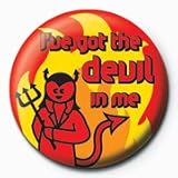 サブカル:缶バッジ『I've Got DEVIL』