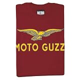 Metro Racing Moto Guzzi T-Shirt Large Maroon