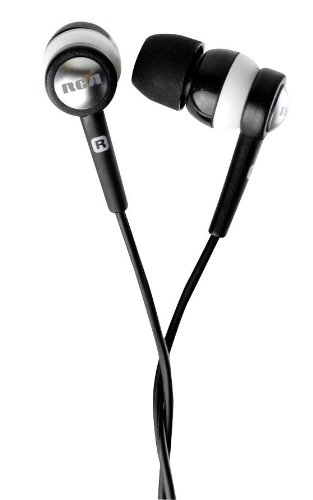 RCA HP818 Noise-Isolating Earphones and white)