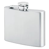 Maxam 4oz Stainless Steel Hip Flask with Screw Down Cap