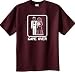 GAME OVER Funny Bride Groom Maroon Novelty T-shirt