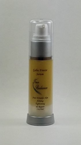 Gaba Freeze 24/7 Serum for Skin tightening, firming and sagging prevention. Also has 17% GABA (Gamma Amino Butryic Acid) causes Crease Release, Hyaluronic acid 10%, PephaÂ®-Tight, Dmae, Co enzyme Q10, Alpha Lipoic Acid PARABEN FREE. 1 oz/30ml.