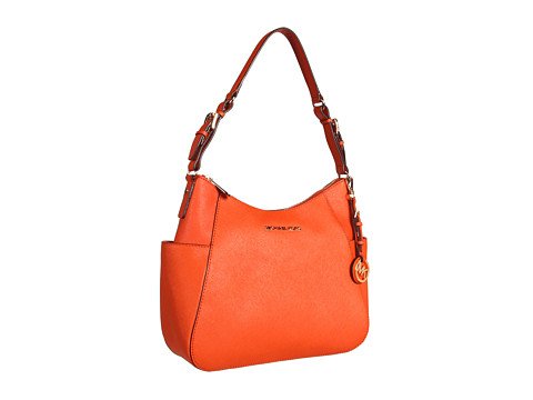 MICHAEL Michael Kors Jet Set Travel Medium Shoulder Tangerine - MICHAEL Michael Kors Designer Handbags
