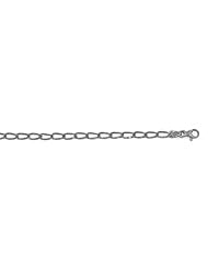 CleverEves 14Kt White Gold Flat Link 4.6mm Bracelet