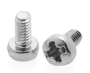 Zinc Plated Steel Pan Head Phillips Machine Screw M3, 5mm L, D7985A (Pack of 50)