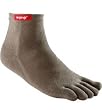 Injinji Tetratsok Perfomance Series CoolMax Mini Crew Toesox Socks (Small, Tan)