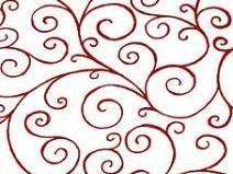 10m x 80cm Roll Cerise Scroll Cellophane Wrap. Florist Quality Bouquet / Gift...