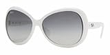 Ray Ban RB 4127 671/8G Shiny White/Grey Gradient Sunglasses