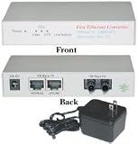 RJ45 (100Base-TX) / Fiber-ST (100Base-FX) Converter multimode