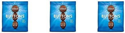 (3 PACK) - Ombar Coco Mylk Dairy Free Chocolate Buttons | 25 x 15g x | 3 PACK - SUPER SAVER - SAVE MONEY