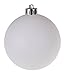 Shatterproof Christmas Tree Ornaments by Clever Creations | Large 80mm White Variety Pack Christmas Decor | 12 Piece Set Perfect for Christmas Trees