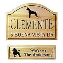 Pine Sign Curved Std Poodle