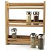 Alder Wood 3-Tier Spice Rack (Alder) (13.25 H x 12 W x 2.75 D)