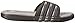 adidas Unisex Adissage Cloudfoam Slides Sandal, Black/Solar Slime/Iron Metallic, 9 US Men